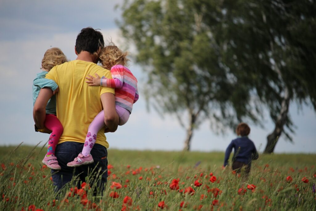 Familie in der Natur